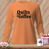 Orange long-sleeve shirt with 