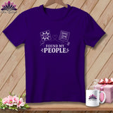 Purple t-shirt with 