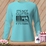 Teal long-sleeve shirt with 