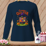 Navy long-sleeve shirt with 