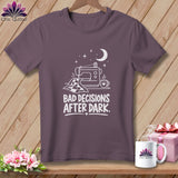 Purple t-shirt with 