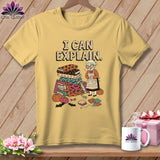 Yellow t-shirt with 