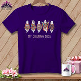 Purple t-shirt with 