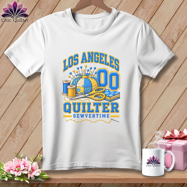 Los Angeles Quilter (Powder Blue) - Sewvertime ~ Comfort Colors Premium Tee