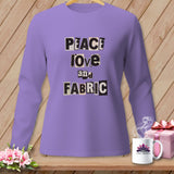 Lavender long sleeve shirt with 