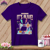 Purple t-shirt with 