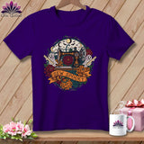 Purple t-shirt with 