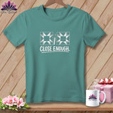Teal t-shirt with 