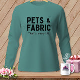 Teal long-sleeve shirt with 