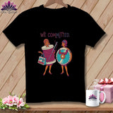 Black t-shirt with 
