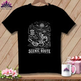 Black t-shirt with 