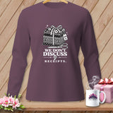 Purple long-sleeve shirt with 