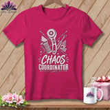 T-shirt with sewing tools graphic and 