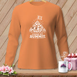 Long sleeve orange shirt with 