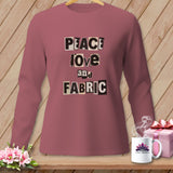 Rose long-sleeve shirt with 