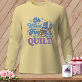 Light yellow long-sleeve shirt with 