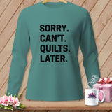 Teal long-sleeve shirt with 