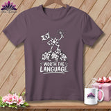 T-shirt with cartoon quilting squares, 