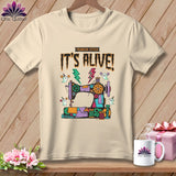 Cream t-shirt with 