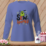 Purple long-sleeve shirt with 