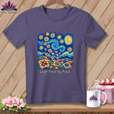 Purple t-shirt with 