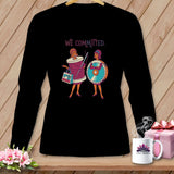 Black long sleeve shirt with 