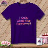 Purple t-shirt with 