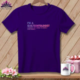 Purple t-shirt with 