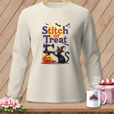 Cream long sleeve shirt with 