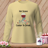 Light yellow long sleeve shirt with 