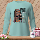 Light blue long sleeve shirt with 