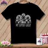 Black t-shirt with 
