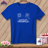 Royal blue t-shirt with 