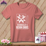 Coral t-shirt with 