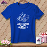 Royal blue t-shirt with 