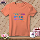Orange t-shirt with 