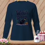 Navy long sleeve shirt with 