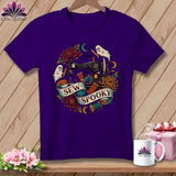 Purple t-shirt with 