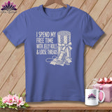Purple t-shirt with 