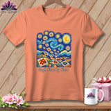 Peach t-shirt with 