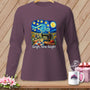 Long sleeve shirt with Van Gogh-inspired sewing art and "Gogh, Sew, Gogh!" text.