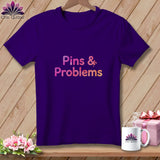 Purple t-shirt with 