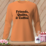 Orange long-sleeve shirt with 