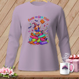 T-shirt with illustration of witch and 