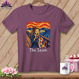 Plum t-shirt with 
