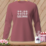 Mauve long-sleeve shirt with 