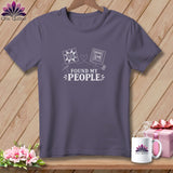 Purple t-shirt with 