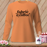 Orange long-sleeve shirt with 