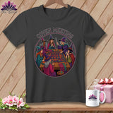 Witches gathered around a table for a 