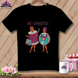 Black t-shirt with 